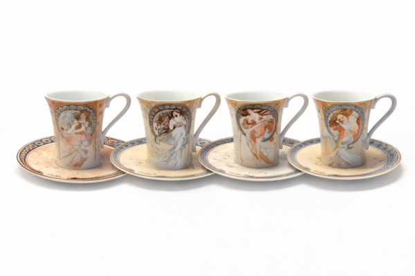 Alphonse Mucha Espressokopp med skål