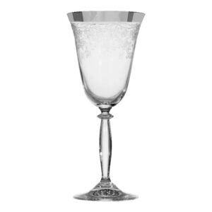 Baroque Vinglass m/sølvkant