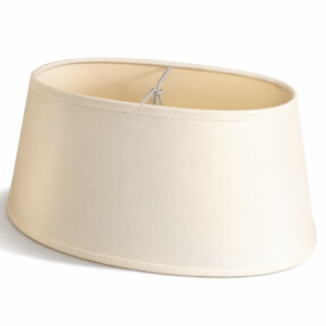 Oval lampeskjerm med klips