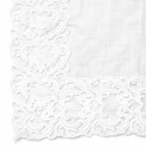 Firkantet duk med Farnese Blonde - Bianco
