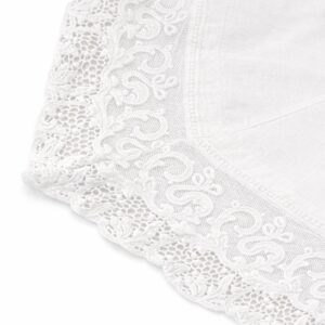 Rund duk med Tulle Blonde - Bianco