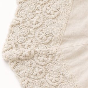 Rund duk med Uncinetto Blonde - Retro